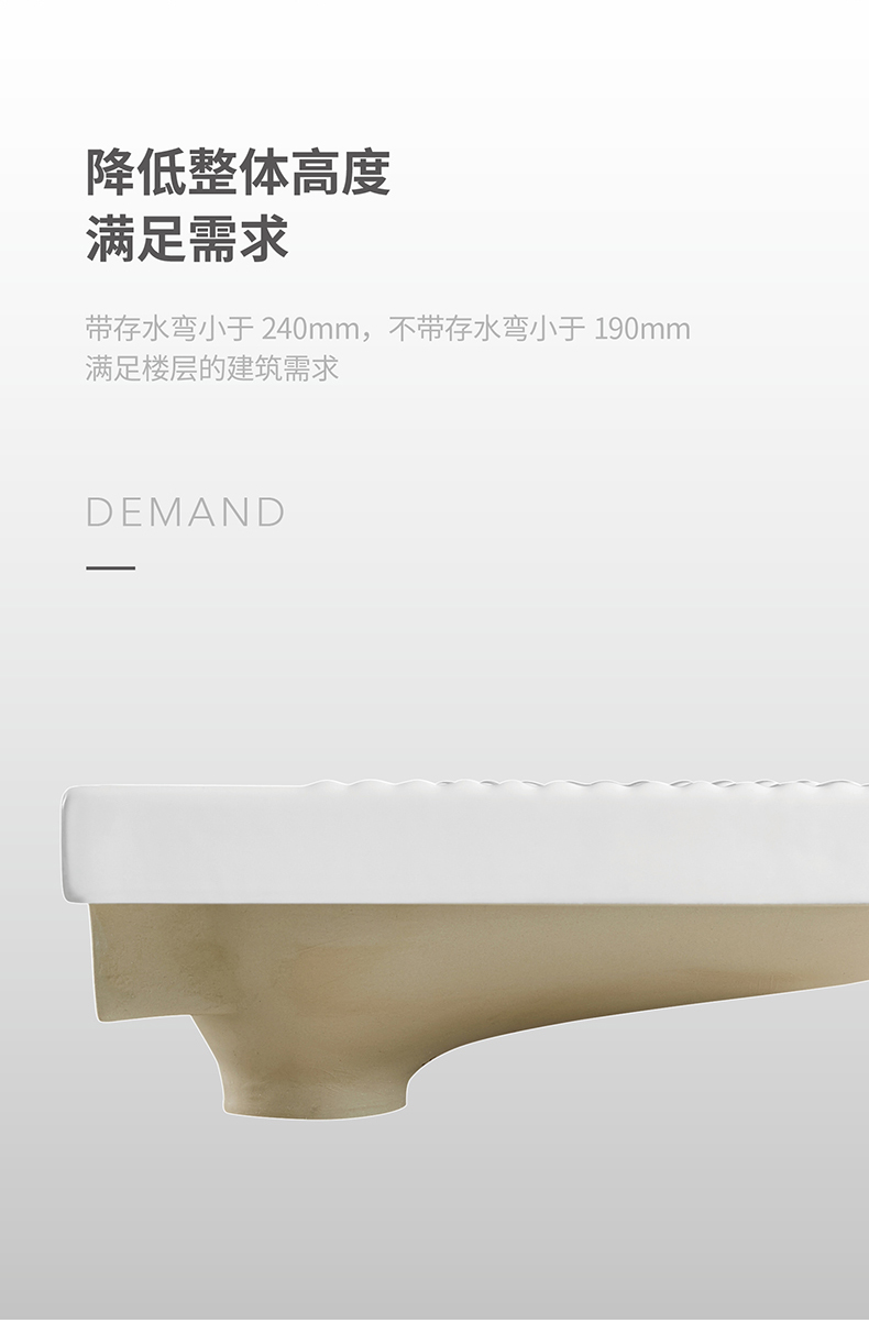 浪鲸卫浴蹲厕蹲便器 水箱cs6069 fw0116